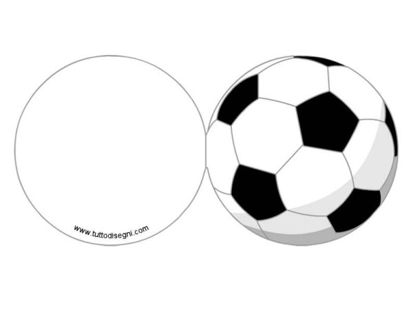 Футбольный мяч макет для печати
