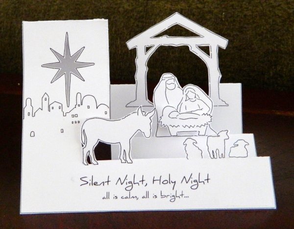 Поделки объемную открытку на Рождество
