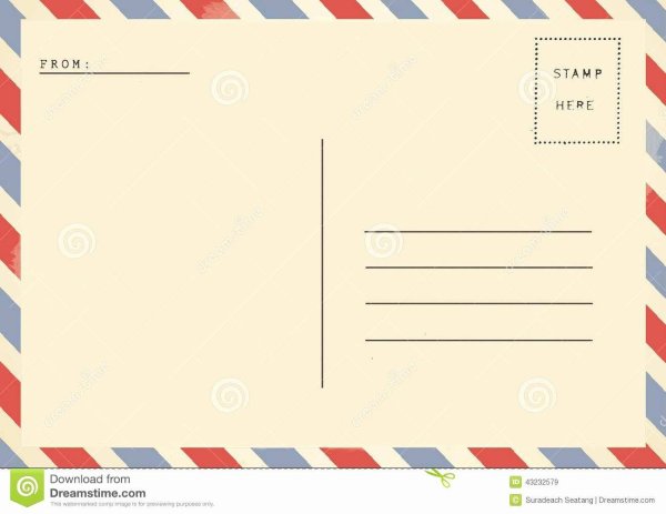 Почтовая открытка оборот