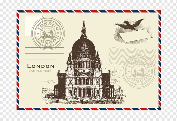 Почтовая марка из Лондона