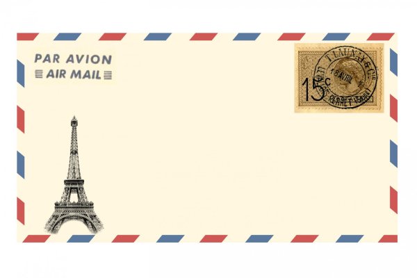 Французский конверт для письма