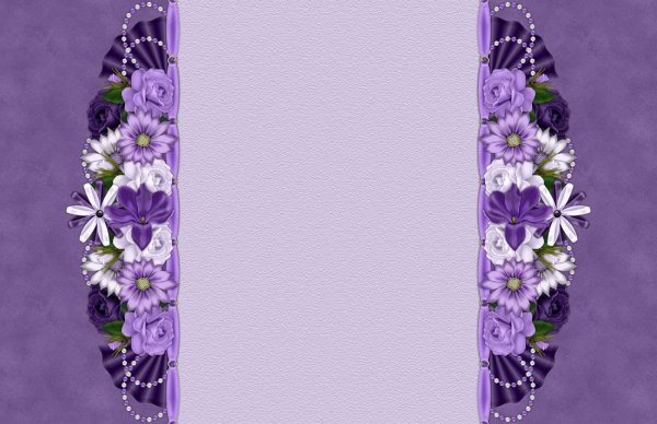 Красивая фиолетовая рамка