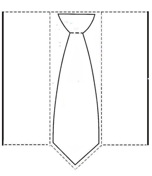 Открытка для пап галстук