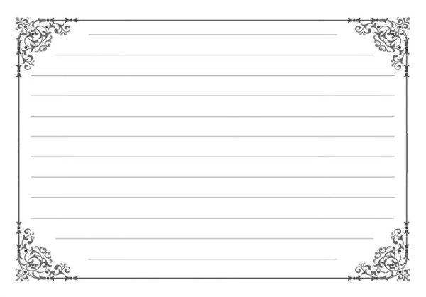 Рамка со строчками для письма