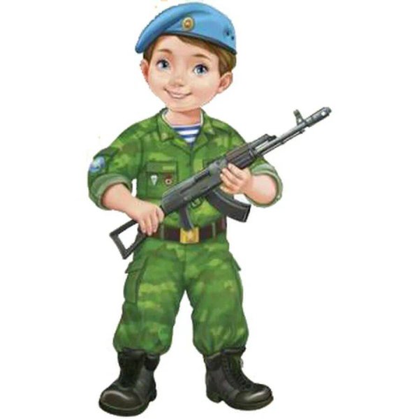 Солдат в форме для детского сада