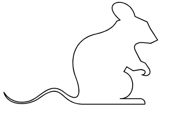 Мышка шаблон для вырезания