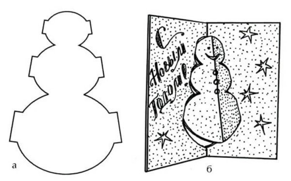 Трафареты для новогодних открыток своими руками