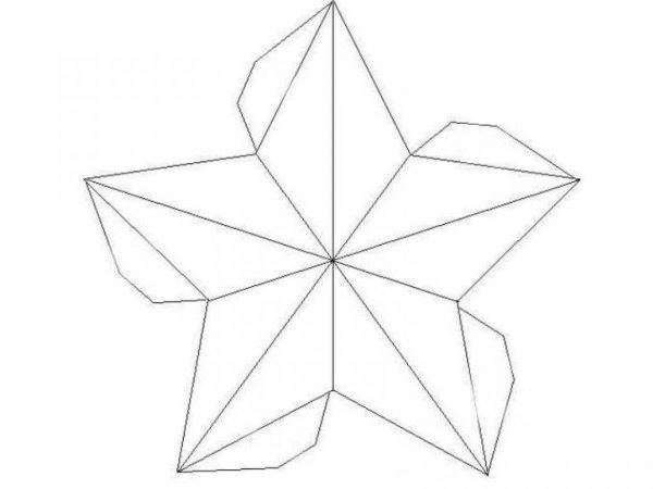 Оригами пятиконечная звезда схема