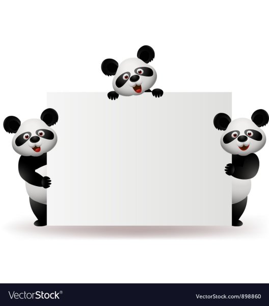 Рамки для оформления текста с пандами
