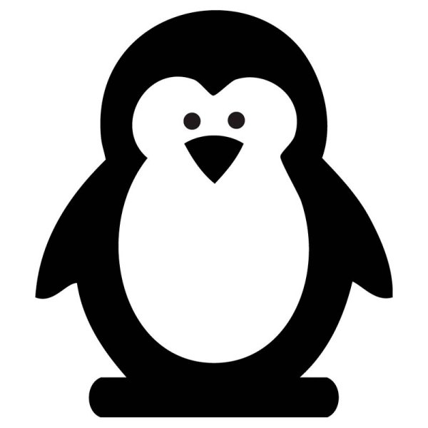 Пингвин шаблон
