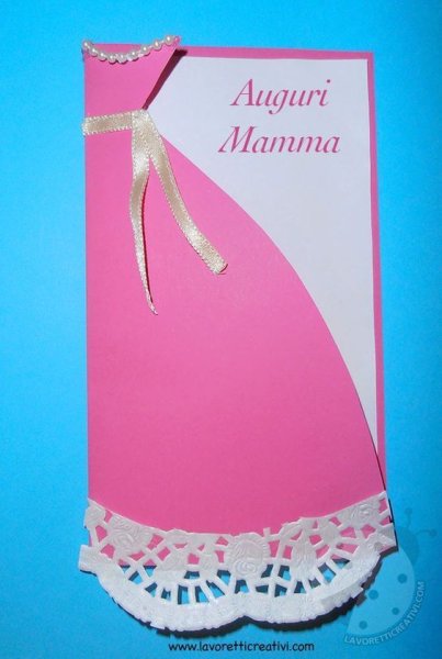 Поделка платье для мамы из бумаги