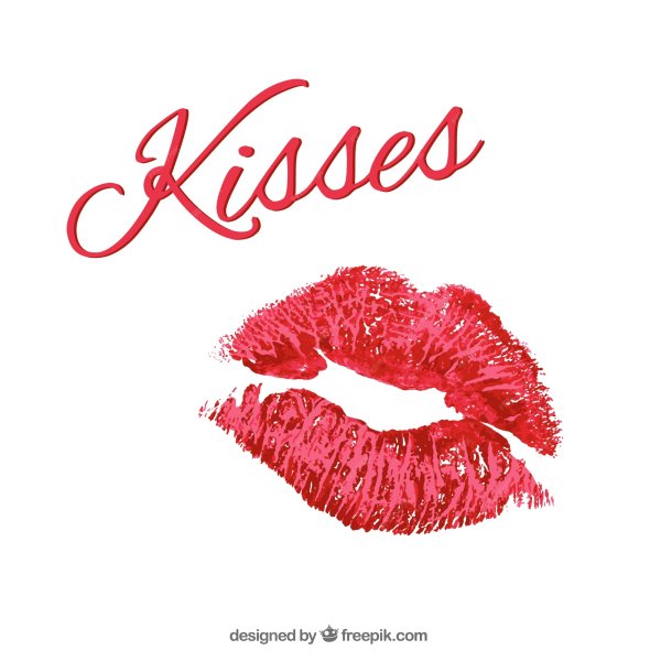 Открытки с поцелуями