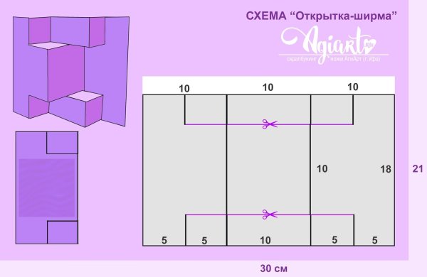 Открытки-раскладушки объемные