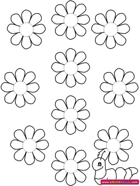 Шаблоны цветов для печати