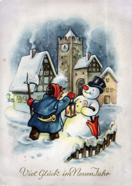 Немецкие новогодние открытки