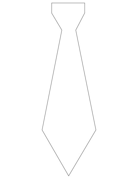 Макет галстука