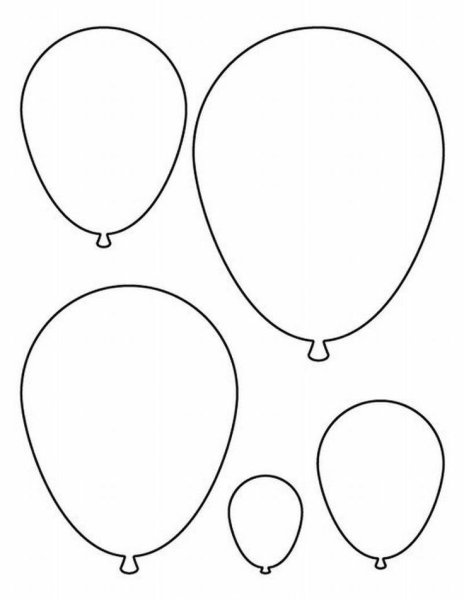 Воздушные шарики для раскрашивания