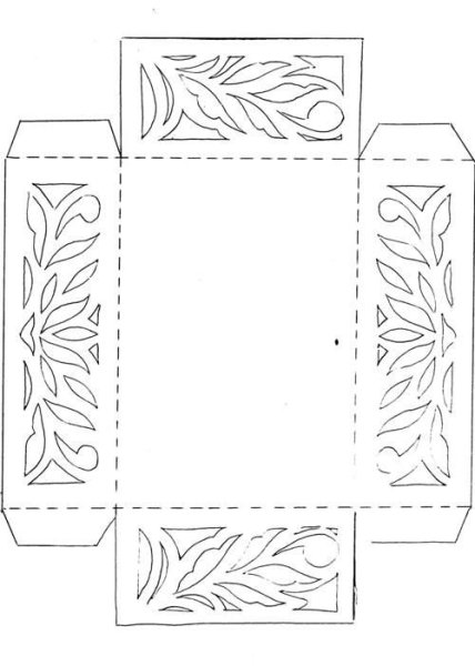 Трафареты для резных коробочек