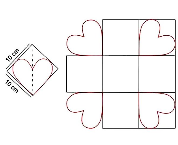 Схемы коробочек для подарков