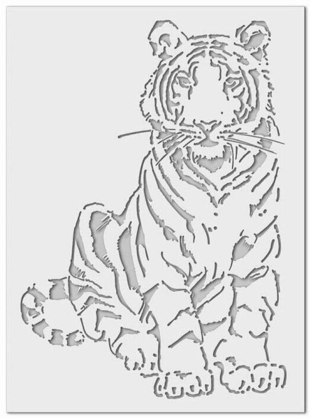 Вытынанка тигр