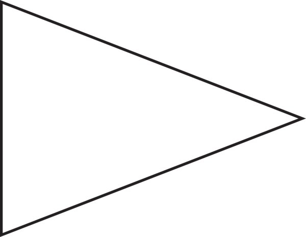 Треугольник трафарет для вырезания