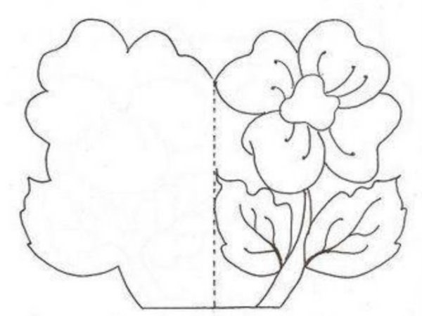 Заготовка цветок для аппликации