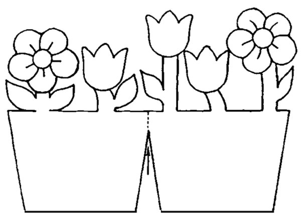 Трафареты цветов для поделок
