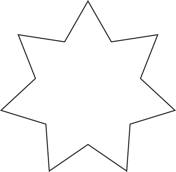 Звезда шаблон для вырезания