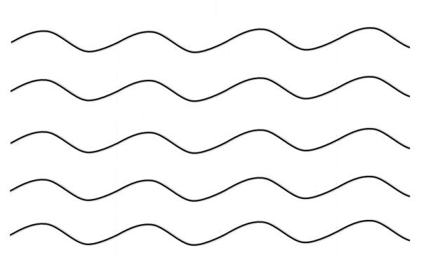 Рисование волнистых линий