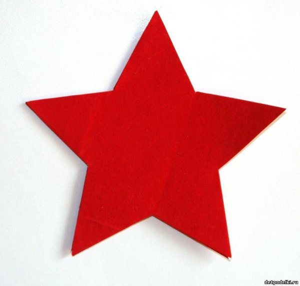 Красная звезда объемная