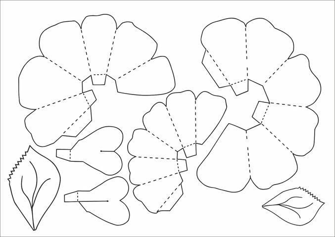 Заготовки для бумажных цветов