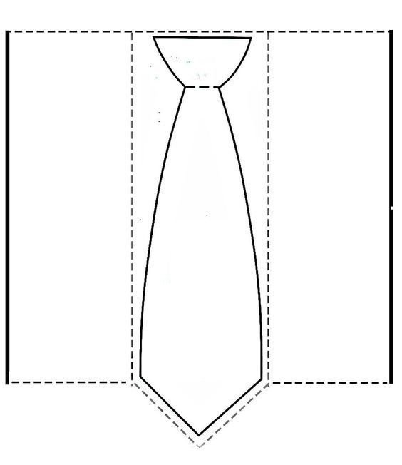 Поделка галстук для папы