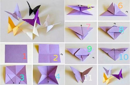 Бабочка оригами