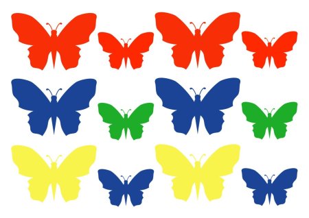 Бабочки для декора цветные