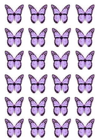Бабочки фиолетовые