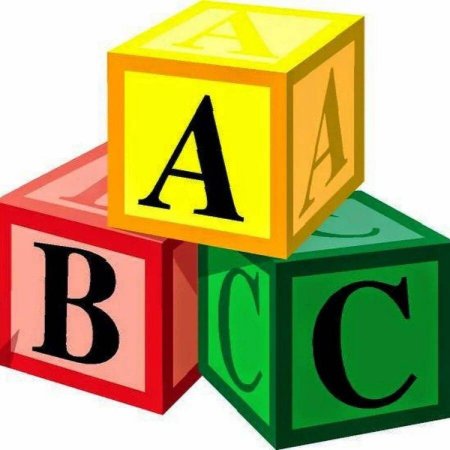 Буквы для кубиков