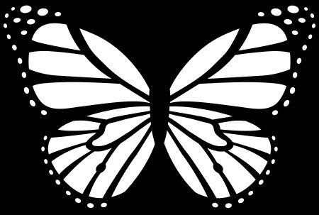 Черно белые бабочки