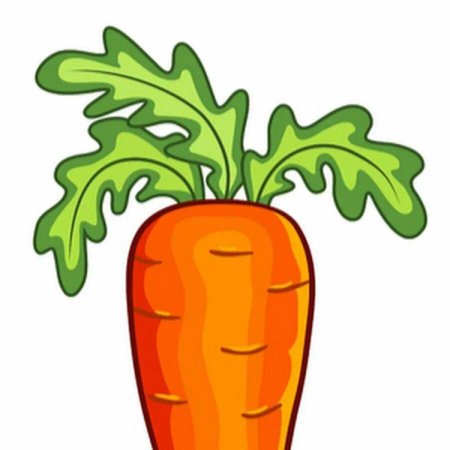 Маска морковь на голову