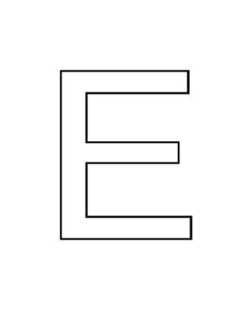 Печатной буквы э