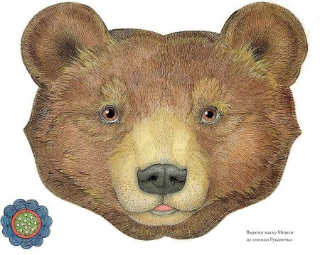 Цветной голова медведя