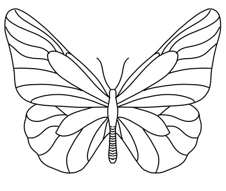 Витражная бабочка