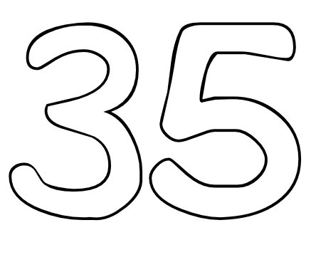 Цифры 35