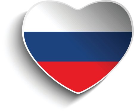 Сердце флаг россии