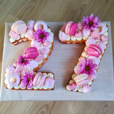 Торт цифра 15 для девочки