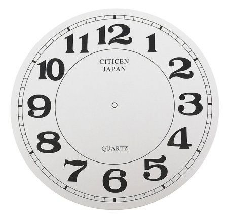 Циферблат с арабскими цифрами для часов