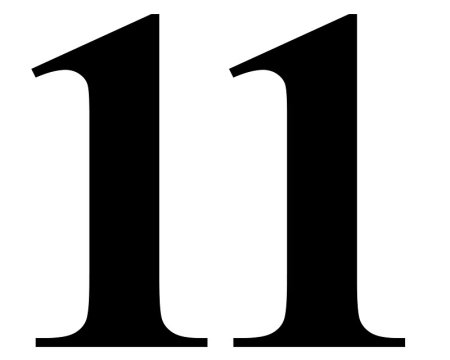 Цифры 11