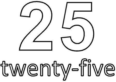 Цифры 25