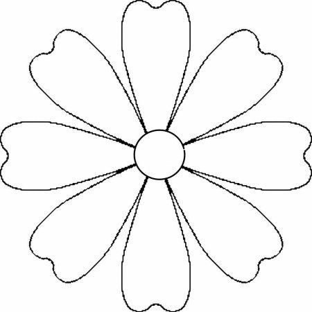 7 лепесткового цветка
