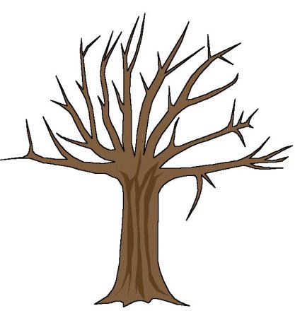 Дерево коричневое