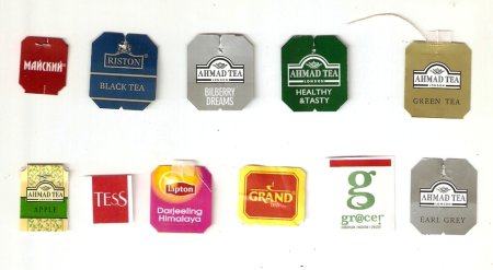 Надписи на чайных пакетиках